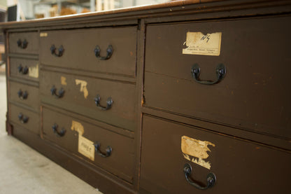 4.95m Victorian Haberdashery drawer counter