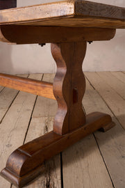 2.5m 19th century Solid walnut dining table