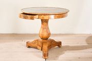 Exceptional 19th century Walnut and inset grey marble Gueridon table