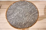 Exceptional 19th century Walnut and inset grey marble Gueridon table