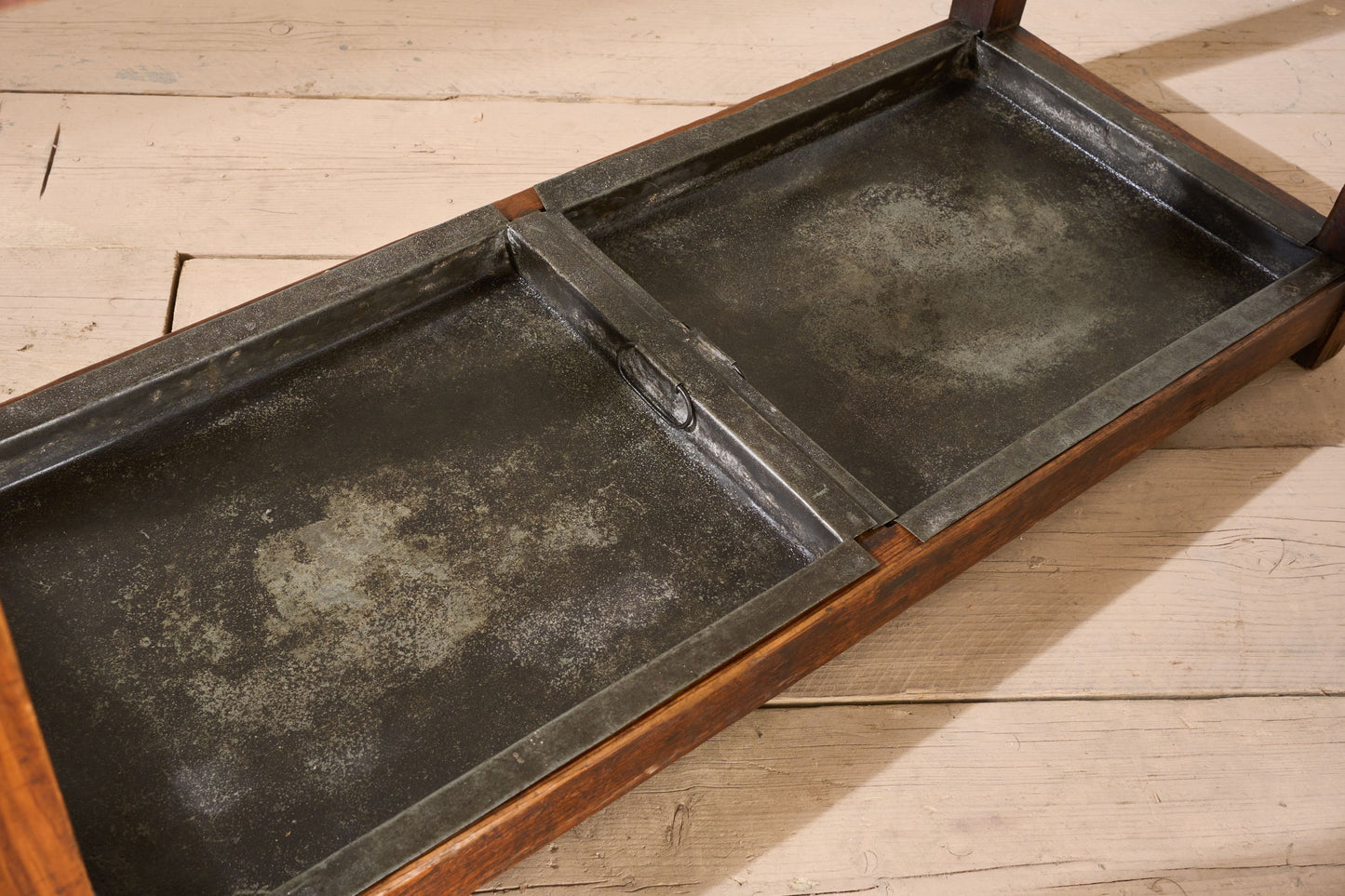 Large 19th century pitch pine stick stand