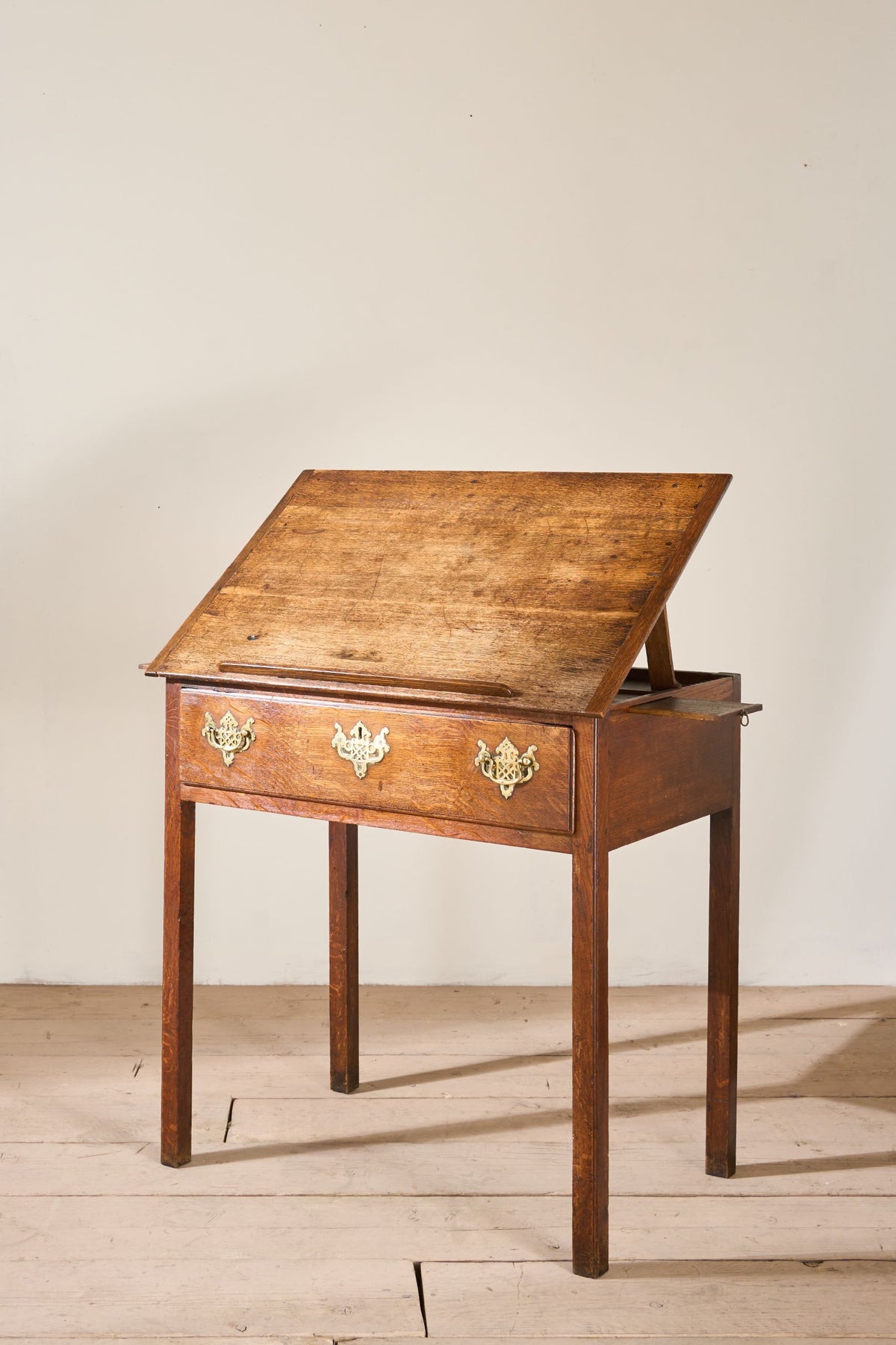 Rare 18th century Oak artists table - TallBoy Interiors