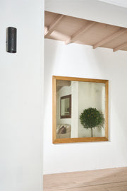 Very large 19th century Square reeded overmantel mirror - TallBoy Interiors