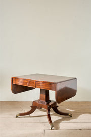 William IV Flame mahogany fold down sofa table - TallBoy Interiors