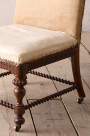 Large Regency rosewood slipper chair - TallBoy Interiors