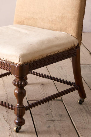 Large Regency rosewood slipper chair