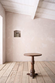 Early 19th century French walnut and oak lamp table - TallBoy Interiors