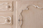 18th century oak sideboard in rustic white paint - TallBoy Interiors