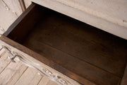 18th century oak sideboard in rustic white paint - TallBoy Interiors