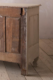 18th century oak sideboard in rustic white paint - TallBoy Interiors