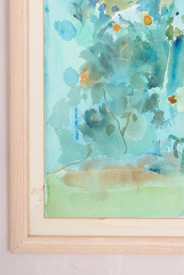 1980's Watercolour painting by Liz Keyworth