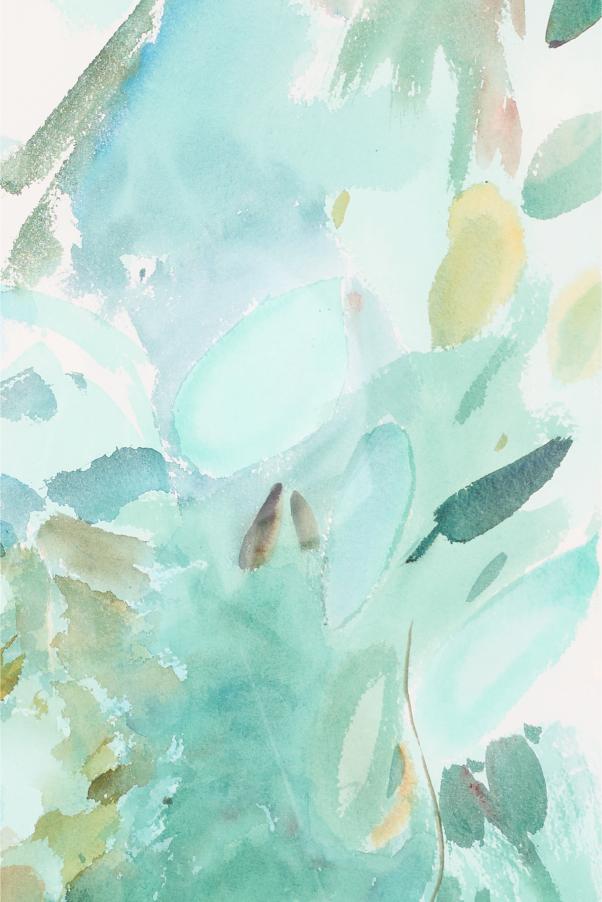 1980's Watercolour painting by Liz Keyworth