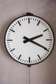 Large 1950's Gents Factory wall clock - TallBoy Interiors