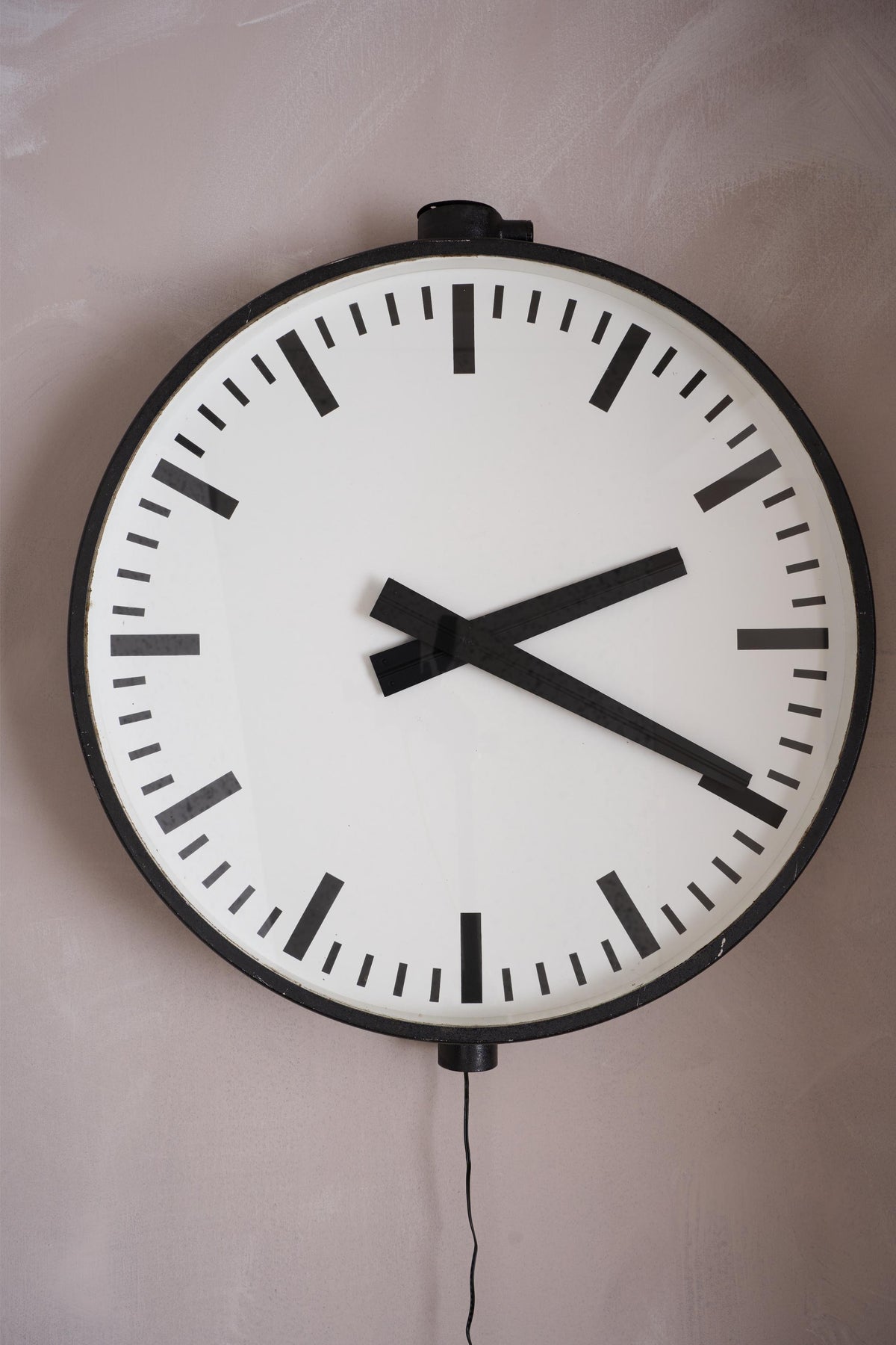 Large 1950's Gents Factory wall clock - TallBoy Interiors
