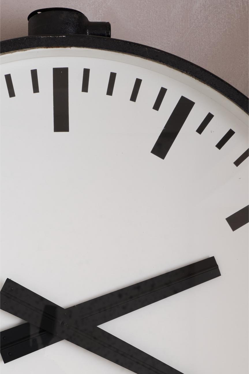 Large 1950's Gents Factory wall clock