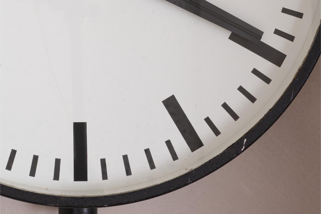 Large 1950's Gents Factory wall clock