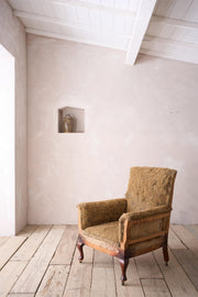 English Edwardian square back armchair - TallBoy Interiors