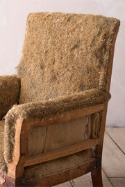 English Edwardian square back armchair - TallBoy Interiors