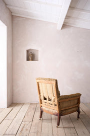 English Edwardian square back armchair - TallBoy Interiors