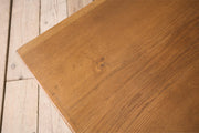 20th century Naturalistic oak slab console table