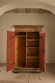 19th Century Italian painted Marriage cupboard - TallBoy Interiors