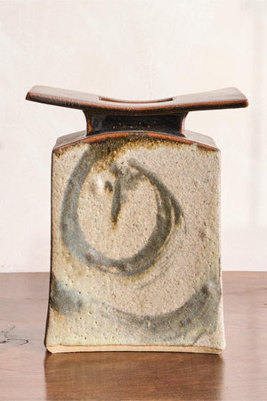 Studio pottery vase- Japanese inspired by Keith Dawdray