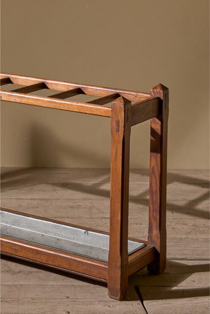 Long 19th century pine stick stand