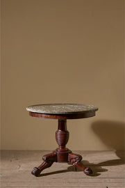 19th century Mahogany and Grey marble Gueridon table - TallBoy Interiors