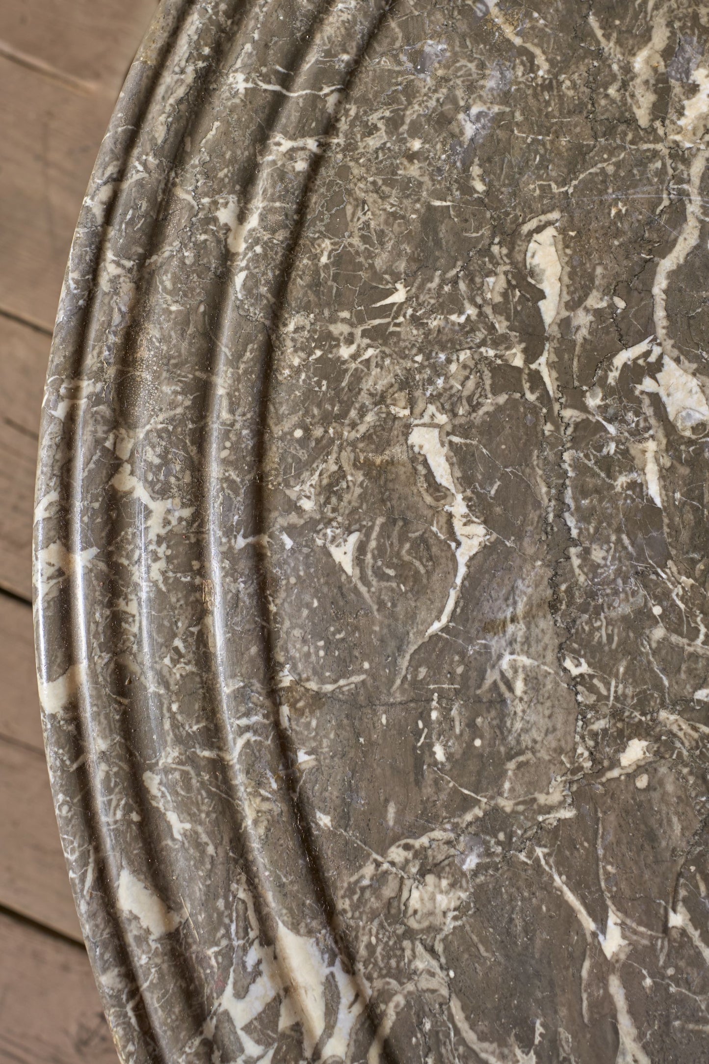 19th century Mahogany and Grey marble Gueridon table