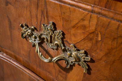 Rare 18th century Maltese Olive wood chest of drawers