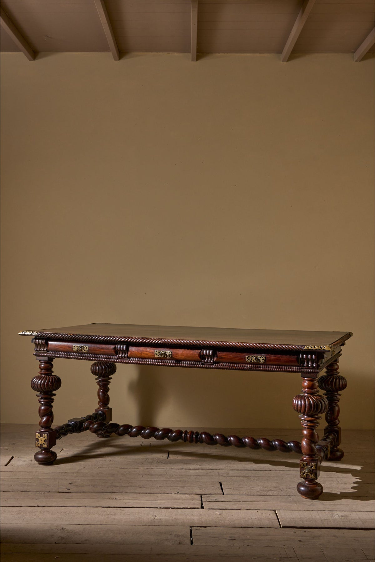 Antique 19th century Portuguese Rosewood desk - TallBoy Interiors