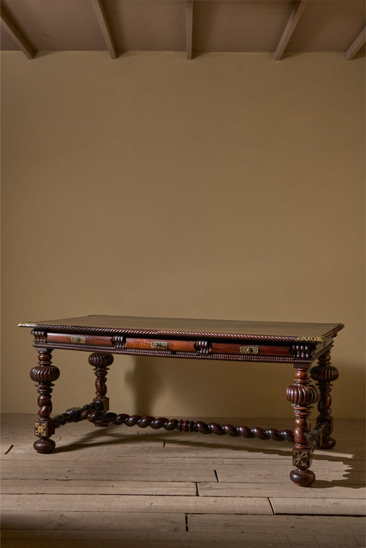 Antique 19th century Portuguese Rosewood desk - TallBoy Interiors