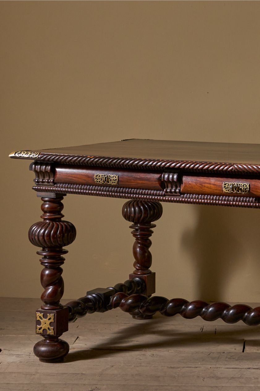 Antique 19th century Portuguese Rosewood desk - TallBoy Interiors