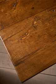 19th Century solid oak refectory dining table - TallBoy Interiors