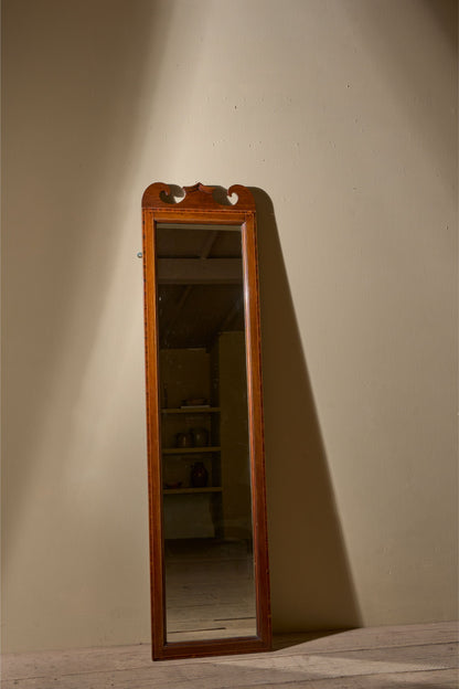 19th century Tall mahogany pier mirror