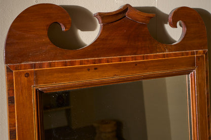 19th century Tall mahogany pier mirror