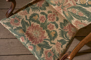 Georgian mahogany desk chair in tapestry fabric - TallBoy Interiors