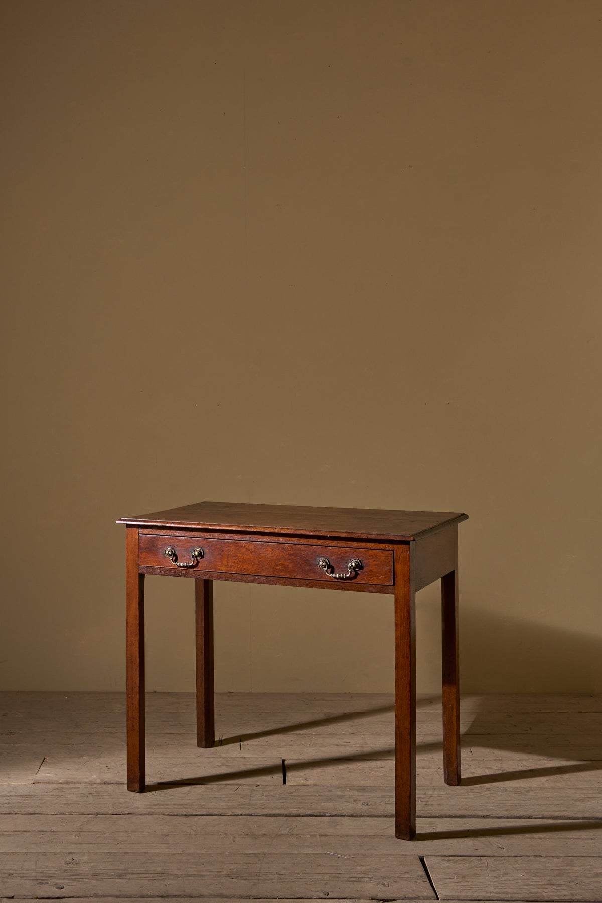18th century oak single drawer side table - 1 - TallBoy Interiors