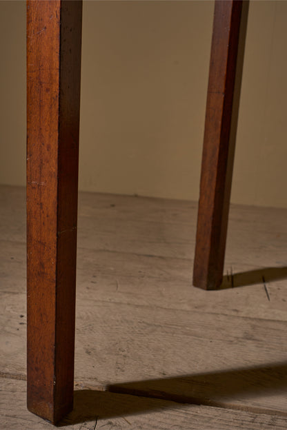18th century oak single drawer side table - 1