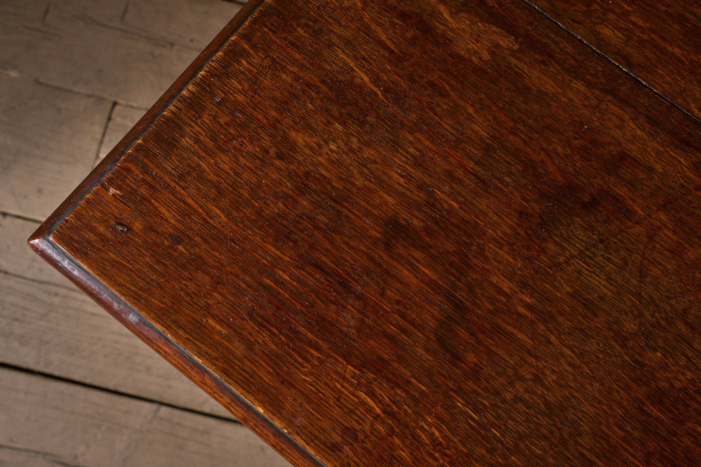 18th century oak single drawer side table - 1