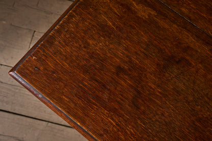 18th century oak single drawer side table - 1