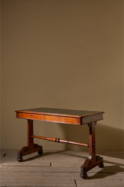 Early Victorian mahogany and black leather writing table by Johnstone & Jeanes - TallBoy Interiors