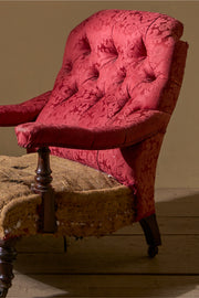 19th century English country house open armchair - TallBoy Interiors