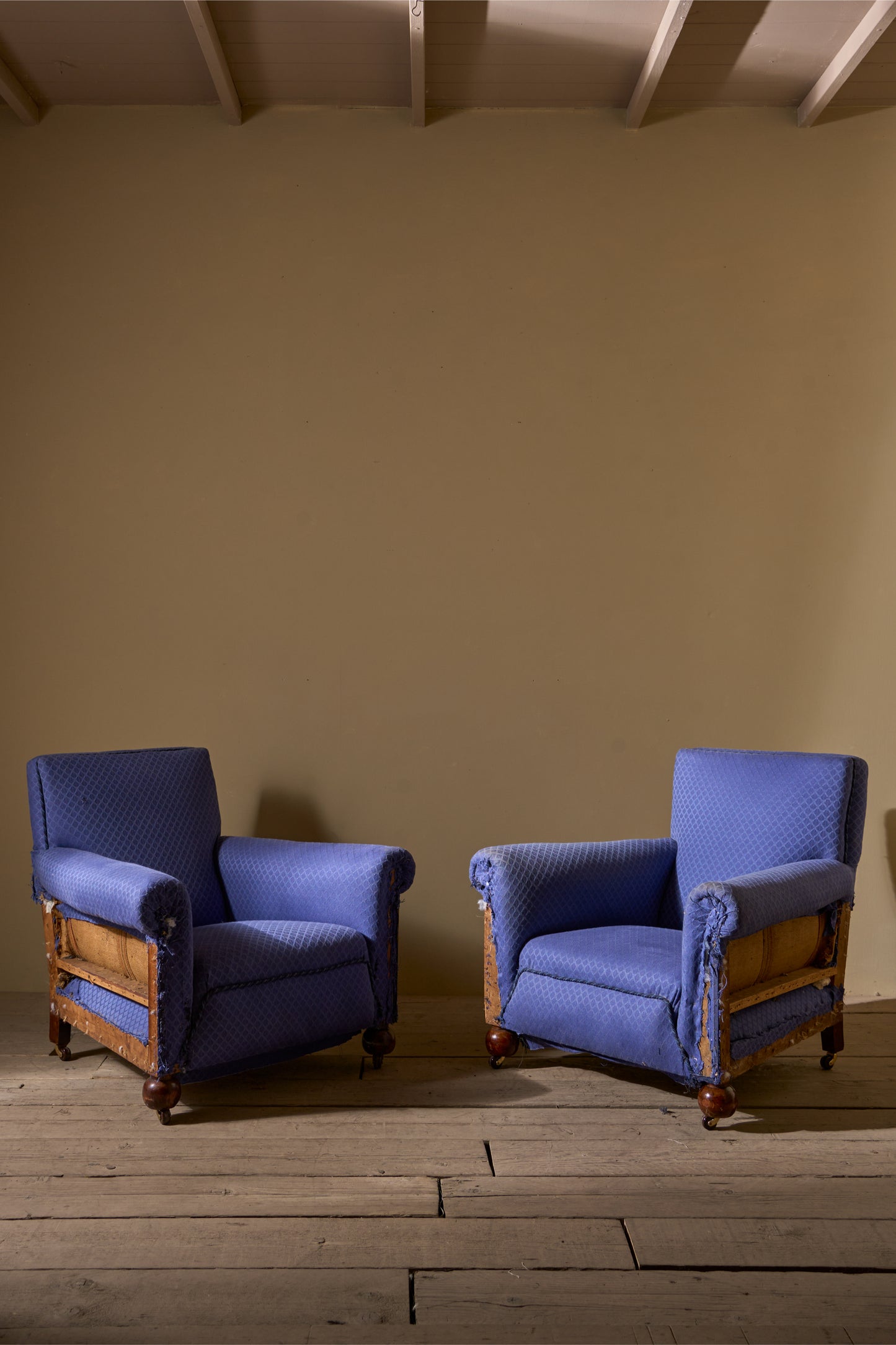 Pair or Art Deco club chairs