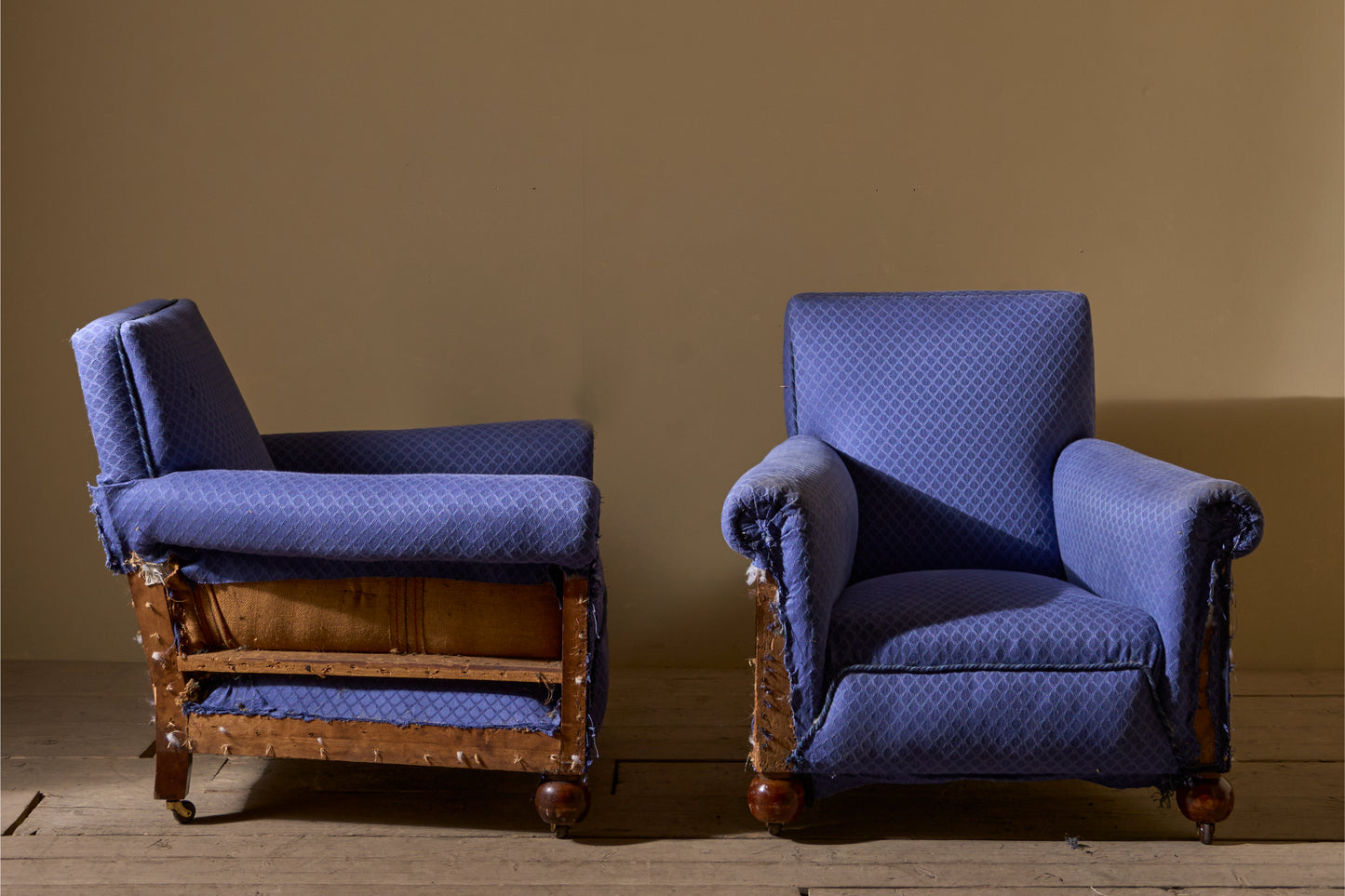 Pair or Art Deco club chairs
