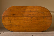 19th century French oak and fruitwood oval dining table - TallBoy Interiors