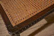 19th century Ebonised bobbin corner chair