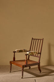 c.1900 English bobbin library chair