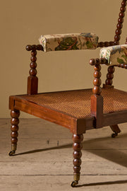 c.1900 English bobbin library chair