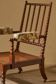 c.1900 English bobbin library chair
